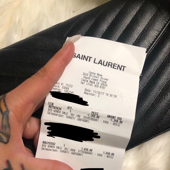 Yves Saint Laurent Matelasse Monogram Chain Purse - Picture 2 of 7